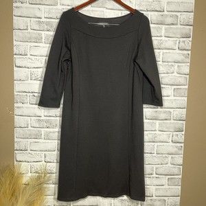 Eileen Fisher black dress size petite Large stretch